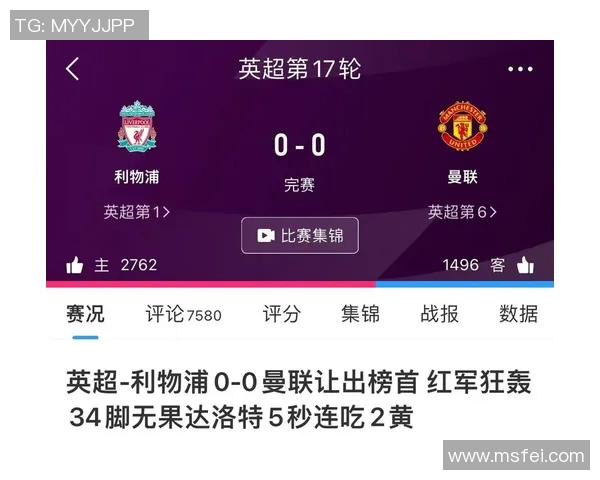 利物浦与曼联对决赛程安排及历史交锋分析